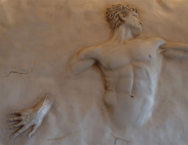 Mural resina / salón Masía Virgen de Aguas Vivas